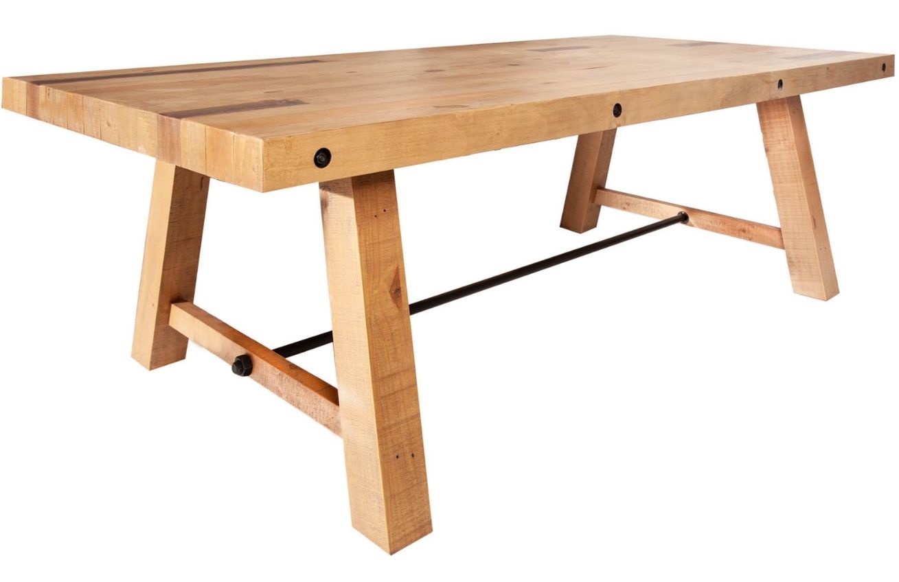 Moebel Living Masivní borovicový jídelní stůl Freja 240x110 cm