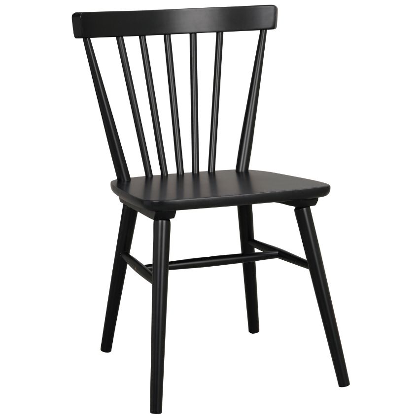 Černá kaučuková jídelní židle ROWICO AKITA